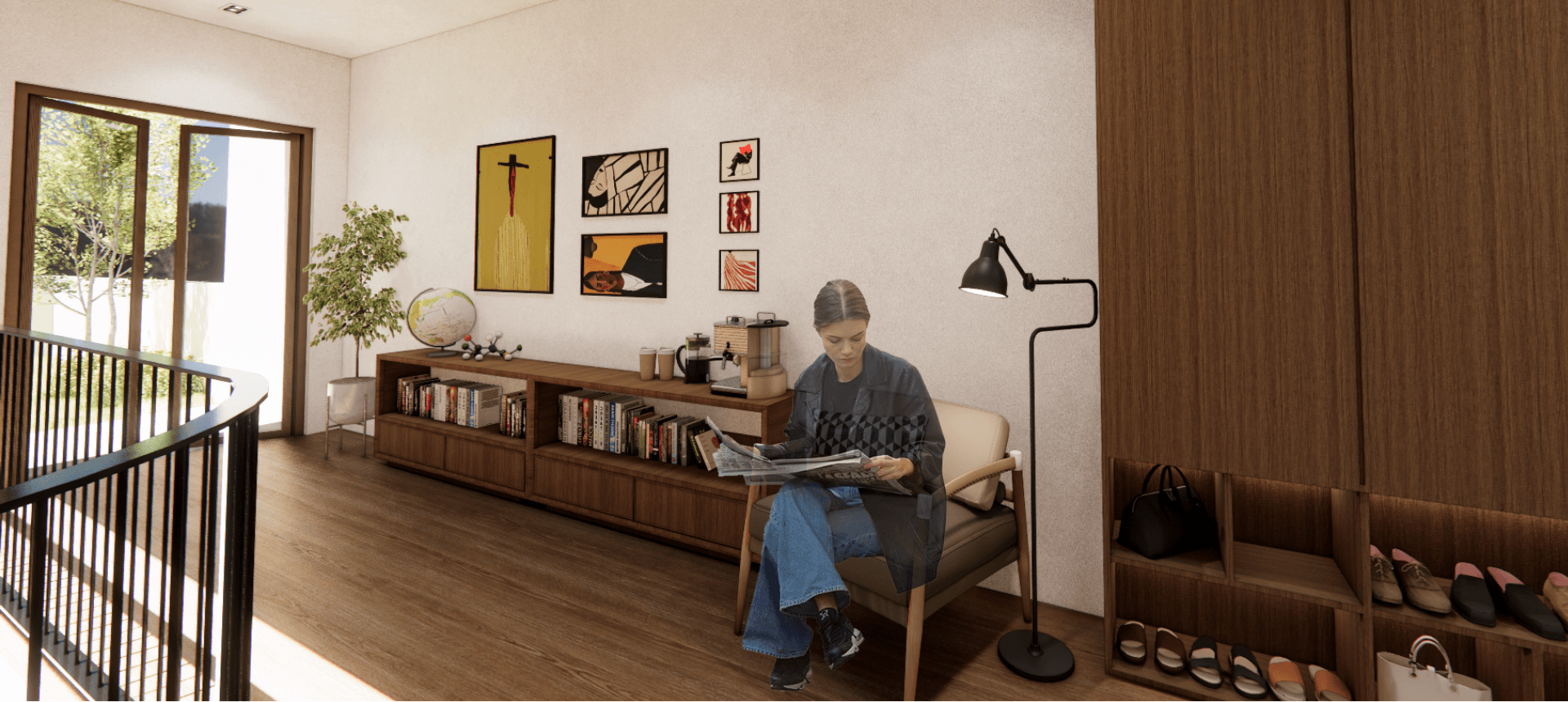 Guest Quarter — compact guest bedroom interior
