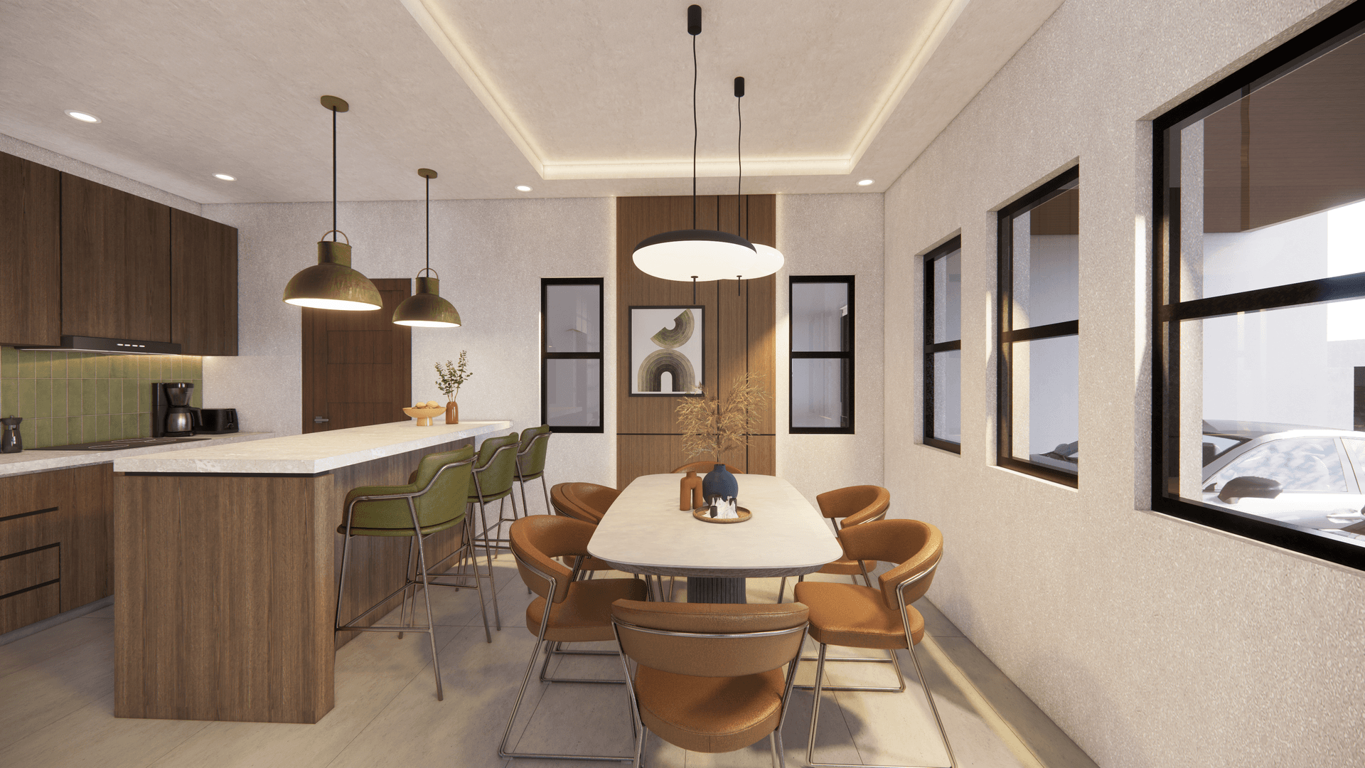 C House — kitchen area detail