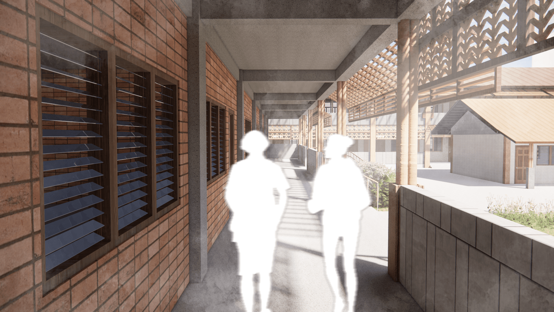 Architectural Capstone — evening exterior view