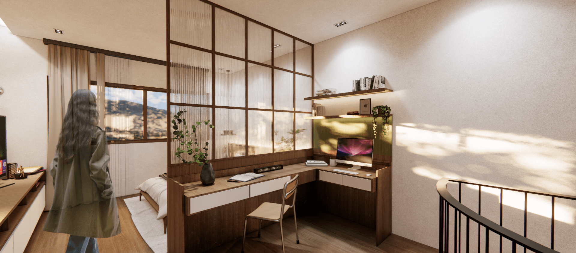 Guest quarter interior — coordinated design and documentation